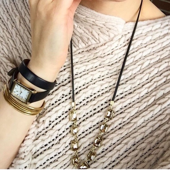 Stella & Dot | Versatile Reese Sparkle [3-in-1] Crystal+Leather Lariat N… - Picture 9 of 16